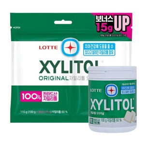 롯데 자일리톨 오리지날 [용기100g+리필115g]