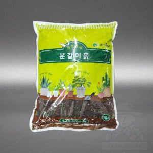 분갈이흙 10L 다육이 제라늄 화분 분갈이 배양토 가정원예 용토