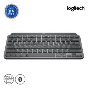 [전용파우치+이니셜각인]로지텍 코리아 MX Keys mini 무선키보드 그래파이트, 팬터그래프(Pantograph)