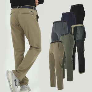 MOLEX 모렉스 겨울 남성 진짜 스판 기모 등산 팬츠 작업복 기본 바지 방한