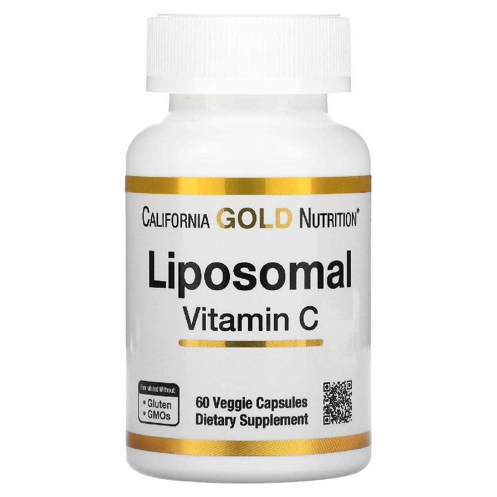캘리포니아 골드 뉴트리션 <b>리포소말 비타민C</b> 250mg 60 베지 캡슐