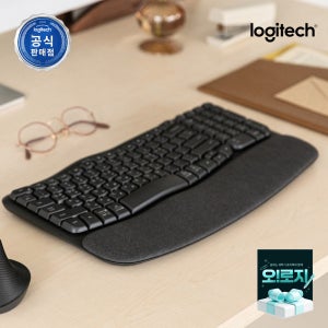 로지텍코리아 WAVE KEYS 인체공학 무선 블루투스 키보드 그래파이트, 플런저