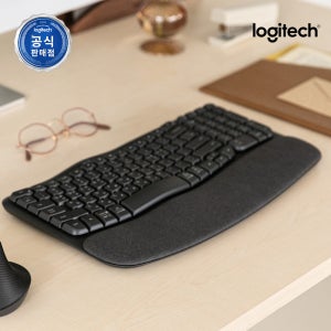 로지텍코리아 WAVE KEYS 인체공학 사무용 무선 블루투스 키보드 그래파이트, 플런저