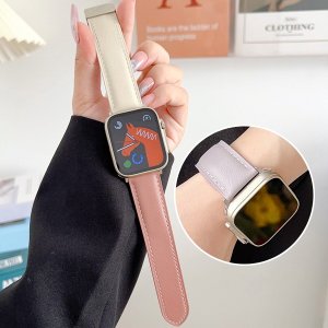 애플워치4 5 6 SE 2 40mm 44mm 호환 베이직 마그네틱 D버클 가죽 스트랩 밴드 시계줄