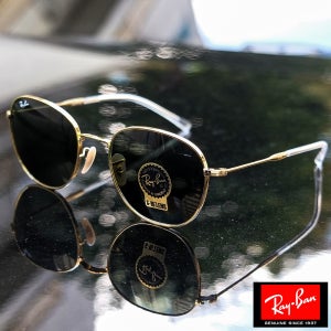 레이벤 라운드 골드메탈 선글라스 RayBan RB3809 림옆이 두꺼운 디자인