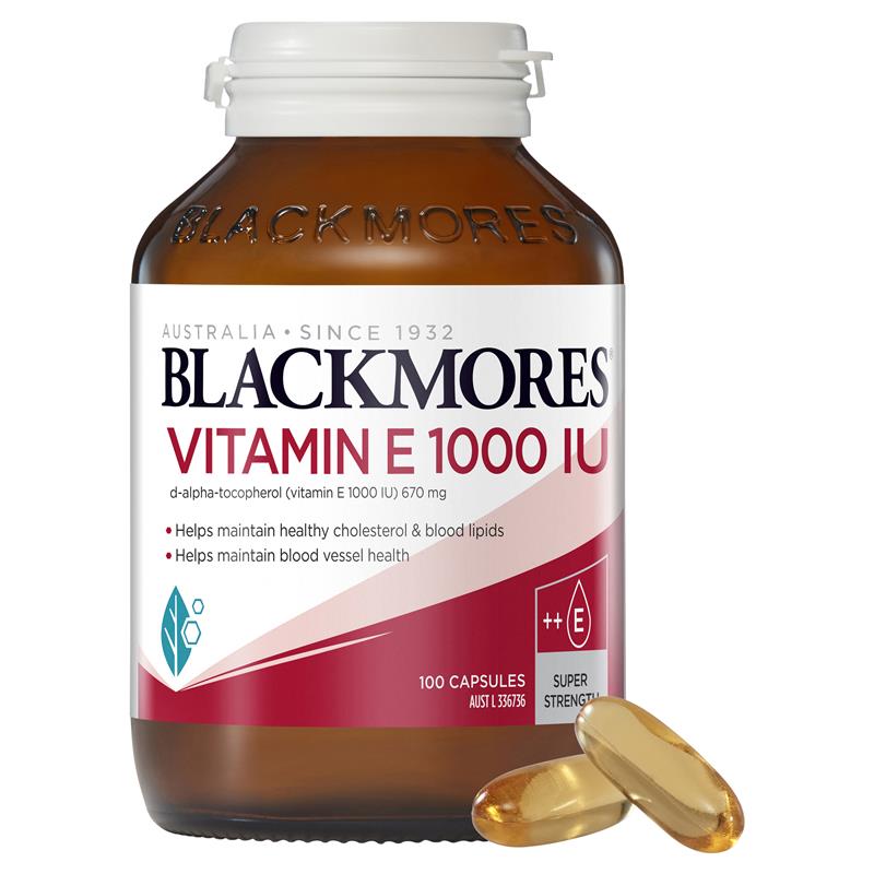 호주 <b>블랙모어스 비타민E</b> 1000IU 100캡슐