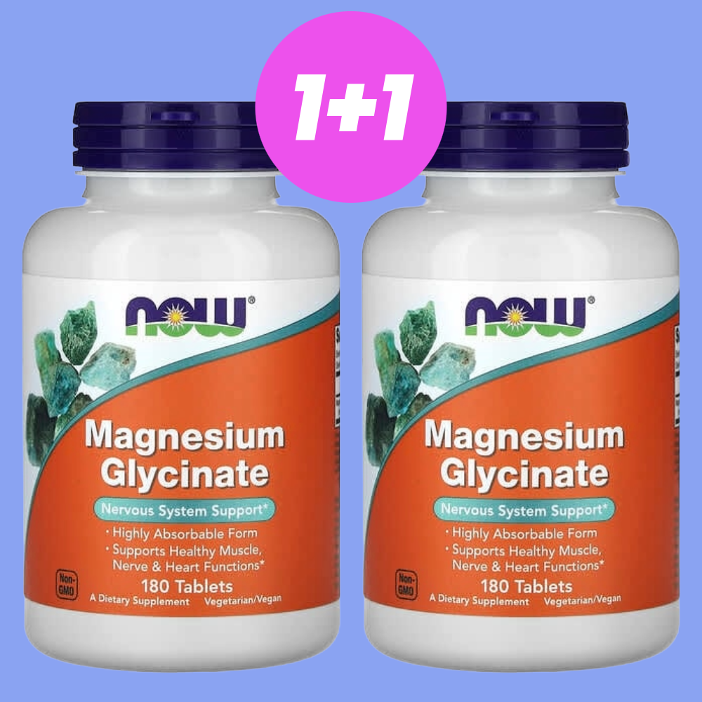 나우푸드 <b>마그네슘</b> 글리신산 글리시네이트 <b>200mg</b> 180정, 2개