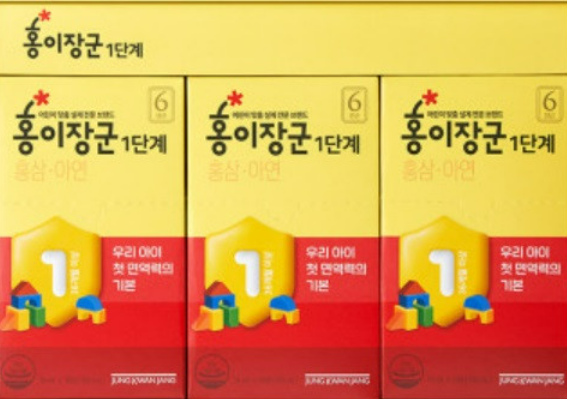 정관장 홍이장군 1단계 30포 백화점<b>동일</b>제품
