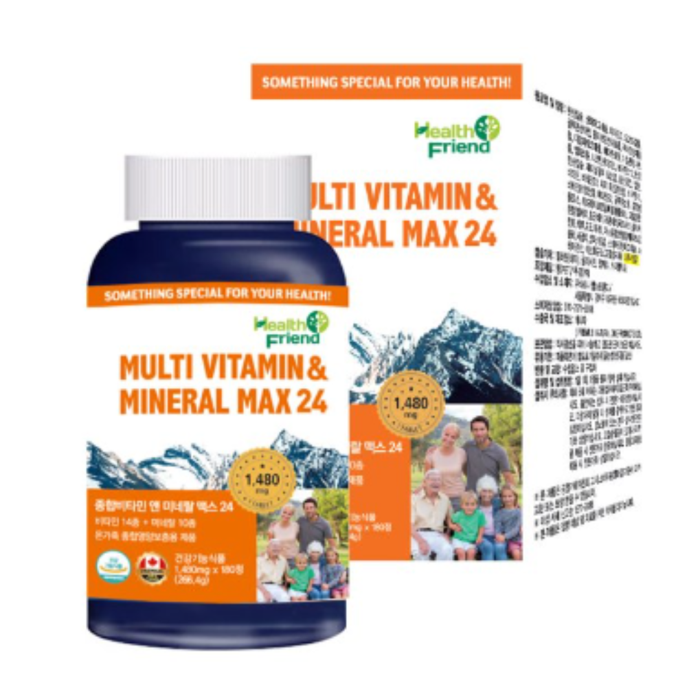 <b>헬스프랜드</b> 종합<b>비타민</b> 앤 미네랄 맥스 24 1480mg x 180정