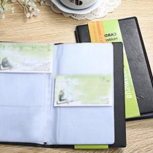 명함첩 포켓 지갑 가죽