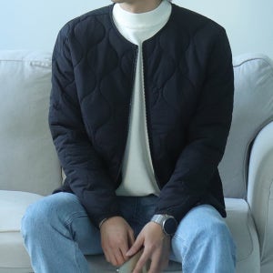 남자경량패딩 남자깔깔이 퀼팅 누빔 자켓