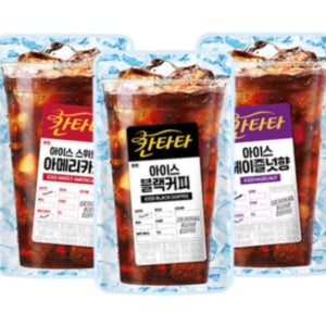칸타타 아이스커피 230ml x 5팩 블랙 스위트 아메리카노 헤이즐넛