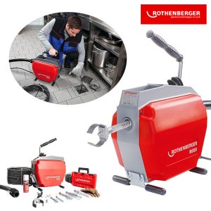 ROTHENBERGER 전동스프링청소기 R600 (22mmX22.5M) 690W 하수관 배수관 배관청소