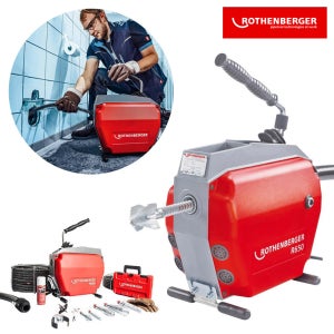 ROTHENBERGER 듀얼모터 전동스프링청소기 R650 (22mmX22.5M) 1350W 배관 하수관 배수관청소