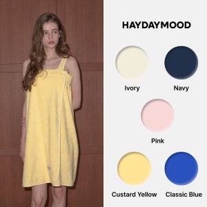 [헤어밴드 SET] 헤이데이무드 HDM 에센셜 타월로브 고급 여성 샤워가운