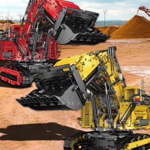 몰드킹 17070 테크닉 립헬 R9800 광산 굴착기 파워펑션포함 풀박스 호환블럭