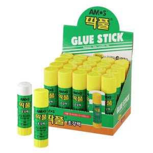 아모스 딱풀 15g 20개 박스단위 1갑 고체풀 접착제 풀