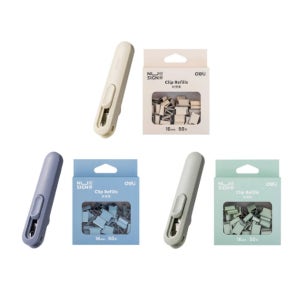 델리 누사인 날클립 디스펜서 클립 리필 2개 세트 안전한 사무용품