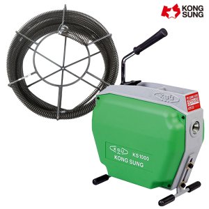 KONGSUNG 전동스프링청소기 KS1000 (22mmX20M) 750W 하수관 배수관 배관청소