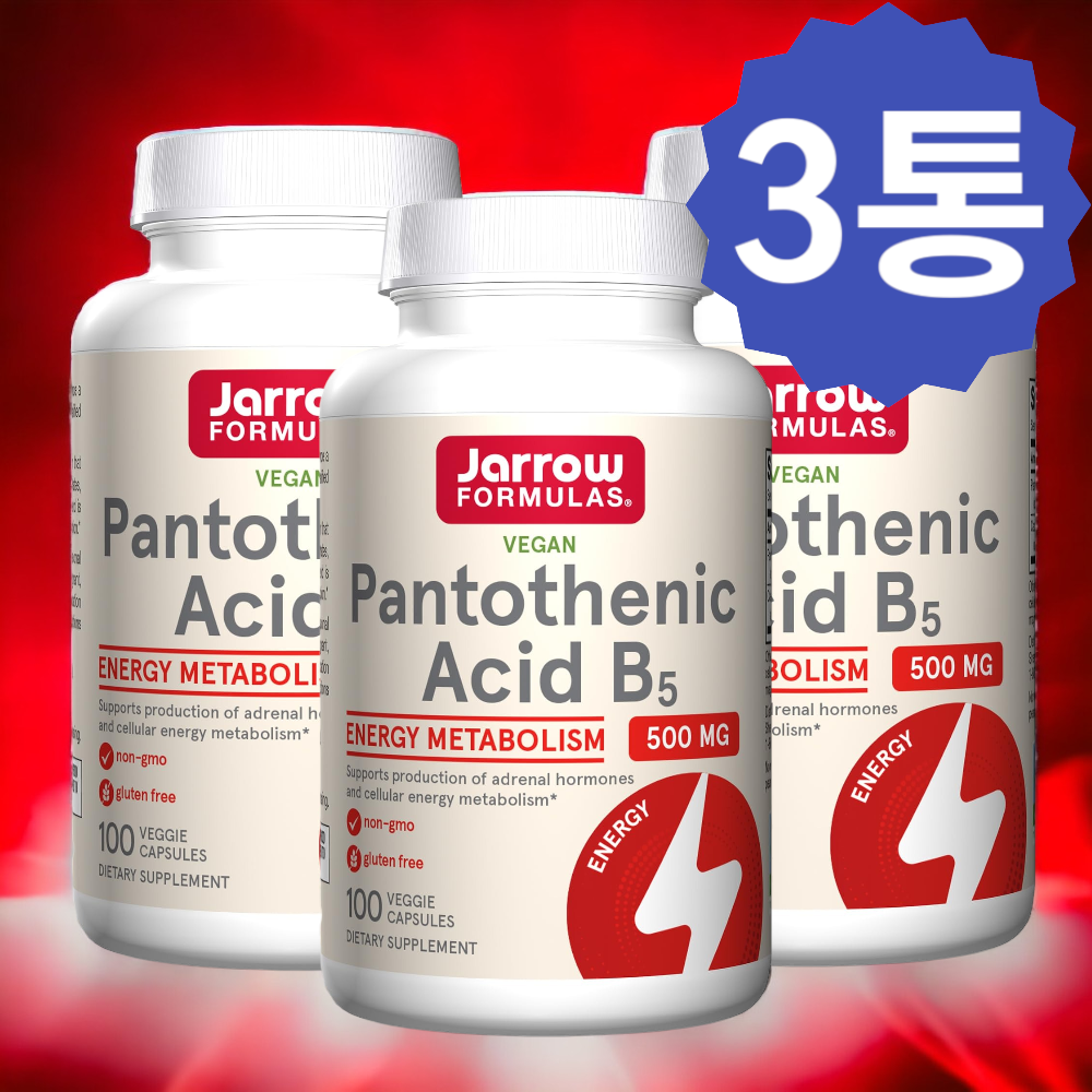 재로우 <b>판토텐산</b> 500mg 100캡슐 PANTOTHENIC 3통