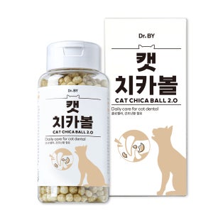 닥터바이 캣치카볼 고양이 이빨과자 구강 건강, 30g, 1개