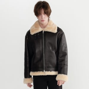 이태원포스트 리얼 양털 양가죽 남성 B-3 무스탕 자켓 오버핏