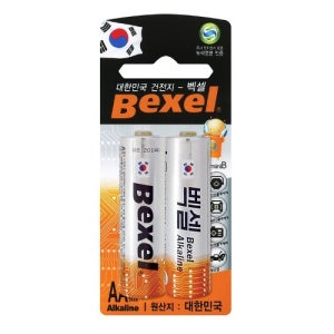 벡셀 AA 건전지 2개 1세트 포장 디지탈도어 배터리
