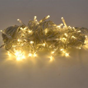 LED 100구 투명선 웜색전구 10M 전원잭불 포함 인테리어 장식 크리스마스 트리