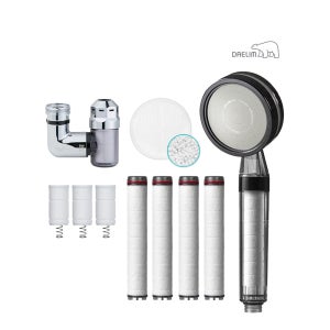대림바스 디클린 멀티필터 샤워기+리필필터+세라믹볼+세면용 워터탭 SET