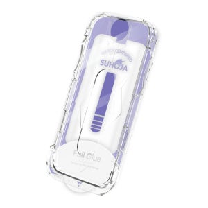 수호자 2초부착 원터치 강화유리 갤럭시 S22 S23 플러스 액정보호필름 1키트