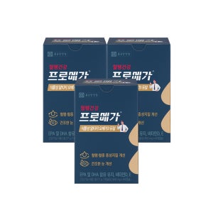 종근당건강 프로메가 식물성 알티지 오메가3 듀얼 60캡슐, 3개