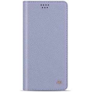 LG Q9 ONE 카드 수납 케이스 LM-Q927L 토리 천연소가죽 플립 커버 라벤더퍼플