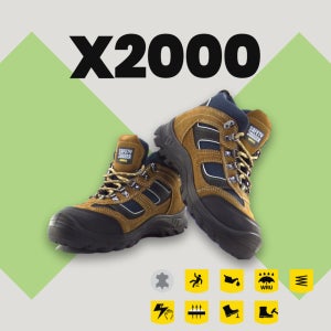 세이프티조거 X2000 kcs 안전화 방수 경량 스웨이드 트렉킹화