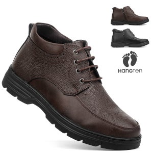 행텐 소가죽 남자 방한화 털 부츠 남성 워커