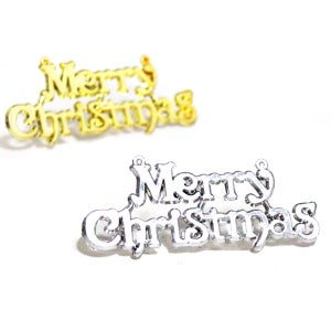 크리스마스장식 Merry Christmas 글자판 대 11x4cm 500개