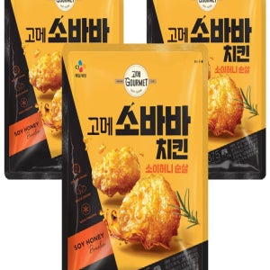 고메 소바바치킨 소이허니 순살, 375g, 3개