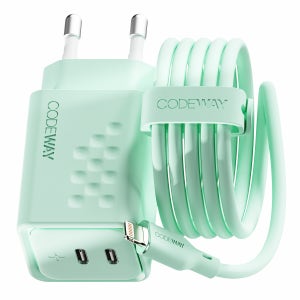 코드웨이 50W 아이폰 고속충전기 C타입 라이트닝 케이블 2m 세트