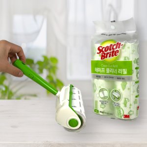 3M 스카치 브라이트 테이프 클리너 대형 리필 2P 돌돌이 먼지