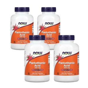 나우푸드 판토텐산 비타민 Vitamin B5 500mg 250베지캡슐 4병