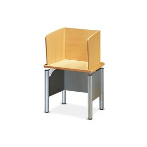 유퍼스 수강판 칸막이형열람대 세미나 단면형1인 교육용의자