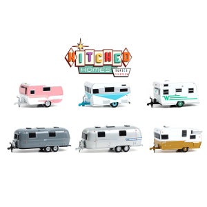 그린라이트 64스케일 캠핑카 시리즈 14 카라반 트레일러 단품 다이캐스트 모형 미니어처