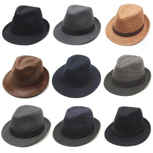 페도라 모자 남자 중절모 여성 중절 모자 가을 겨울 빅사이즈 신사 밀짚 모자 파나마햇