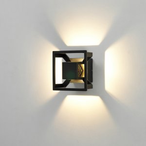 LED 일체형 프리즘 방수 벽등 B형, 무드등