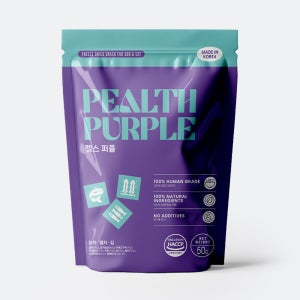 PEALTH PURPLE 펠스 퍼플 동결건조 간식 빌베리 참치 멸치 김 닭가슴살 자색당근 자색고구마 비트 난각칼슘