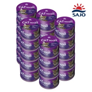 캣티거 와일드 치킨 고양이캔 160g 1BOX(24ea) 습식캔 고양이간식 통조림
