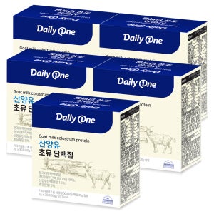 데일리원 산양유 초유 단백질 프로틴 분말 스틱 네덜란드 단백 파우더 30포, 5개