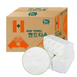 세이플러스 핸드타올 5000매 2겹 무형광 페이퍼타올