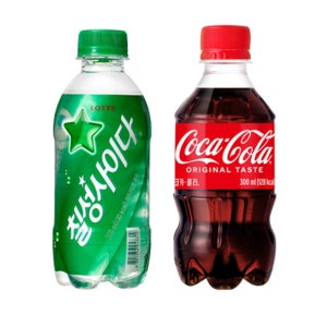 코카콜라 칠성사이다 300ml 각 12입 총 24입