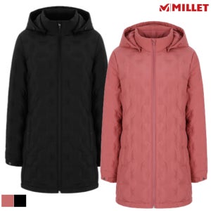 밀레 여성경량패딩 롱기장 구스다운 아웃도어