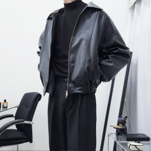 남자가죽자켓 남자라이더자켓 가을 투웨이 오버핏 퀄팅 안감